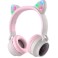 ΑΚΟΥΣΤΙΚΑ BLUETOOTH HOCO W27 WIRELESS ΠΑΙΔΙΚΑ CAT EAR PINK/GREY